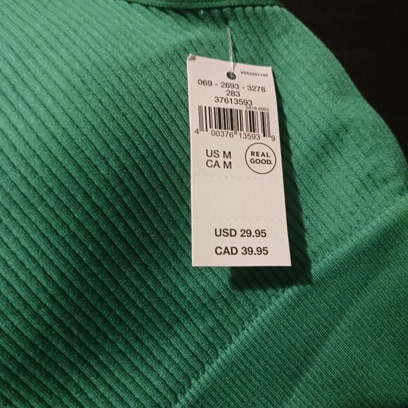 Aerie Seamless Strappy Padded Bralette in green, size medium, NWT - Picture 5 of 10